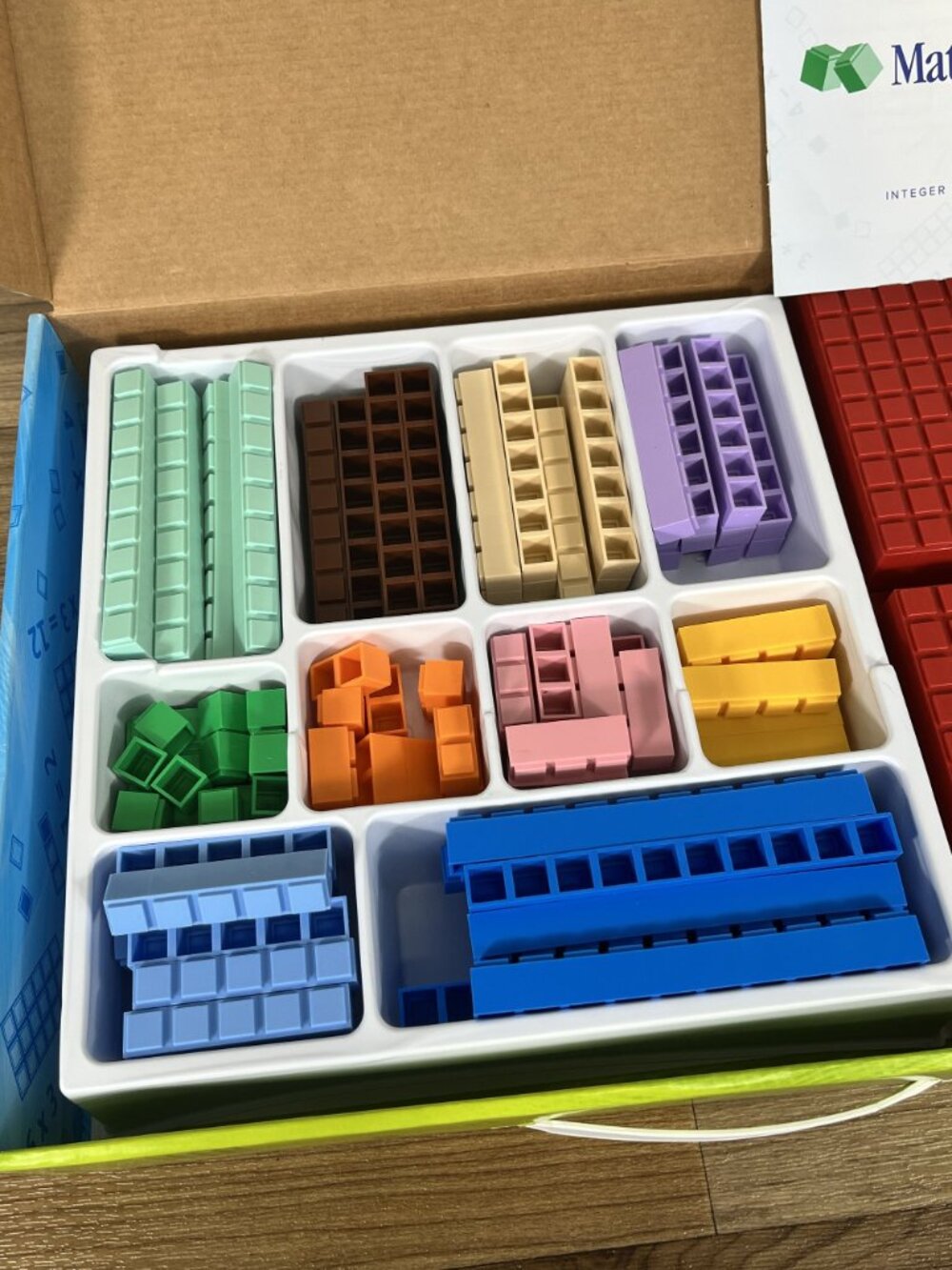 Math-U-See Manipulatives Integer Block Kit set Demme Learning Mathematics w/ Box - Picture 7 of 12
